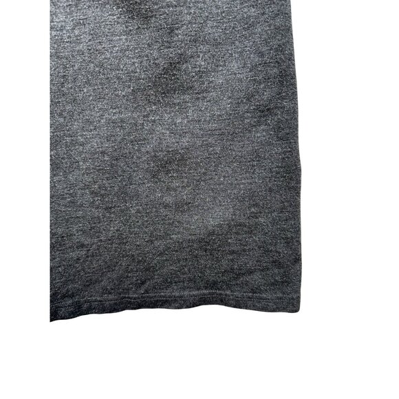 Lands End Womens Sweater Dress Size 14 Charcoal Gray 3/4 Sleeves Button Detail - Picture 6 of 10